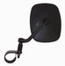 Cipa USA 01137 UTV Mirror; Left Side Roll Cage Mount; Black; Plain Box Pkg.; - Truck Part Superstore