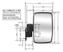 Cipa USA 01139 ATV Mirror - Truck Part Superstore