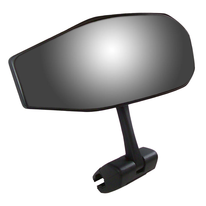 Cipa USA 01609 Vision 180 Degree Boat Mirror; Black; Deluxe Cast Aluminum Cup Mounting Bracket; - Truck Part Superstore