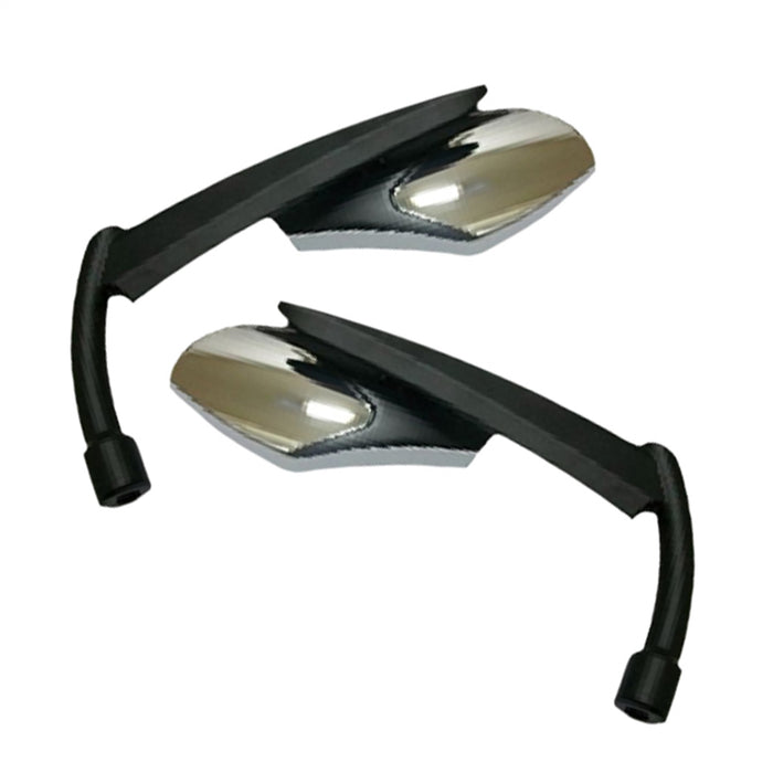 Cipa USA 01904 Motorcycle Classic Knife Blade Style Mirror Kit - Truck Part Superstore