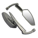 Cipa USA 01909 Motorcycle Serrated Blade Mirror Kit; Chrome [Left And Right Side]; - Truck Part Superstore