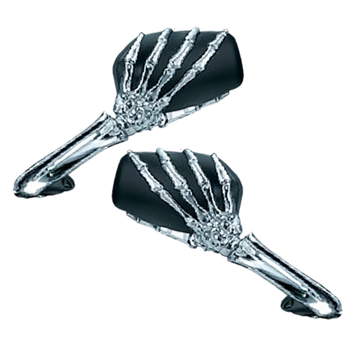 Cipa USA 01917 Motorcycle Skeleton Hand Mirror - Truck Part Superstore