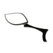 Cipa USA 01922 Motorcycle Stylized Teardrop Mirror Kit; Black [Left And Right Side]; - Truck Part Superstore