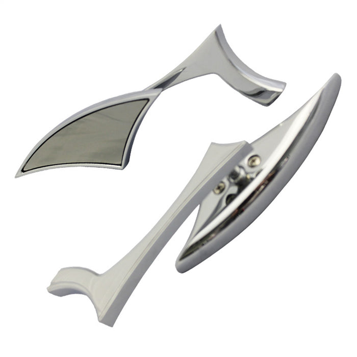 Cipa USA 01923 Motorcycle Modern Line Mirror Kit; Chrome [Left And Right Side]; - Truck Part Superstore
