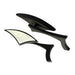 Cipa USA 01924 Motorcycle Modern Line Mirror Kit; Black [Left And Right Side]; - Truck Part Superstore