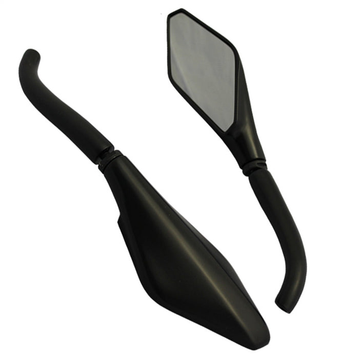 Cipa USA 01927 Motorcycle Eurostyle Mirror Kit; Black [Left And Right Side]; - Truck Part Superstore
