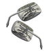 Cipa USA 01928 Motorcycle Live To Ride Adjustable Mirror Kit; Chrome [Left And Right Side]; - Truck Part Superstore