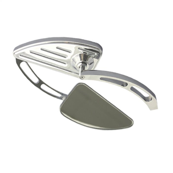 Cipa USA 01929 Motorcycle Quarter Moon Mirror Kit; Chrome [Left And Right Side]; - Truck Part Superstore