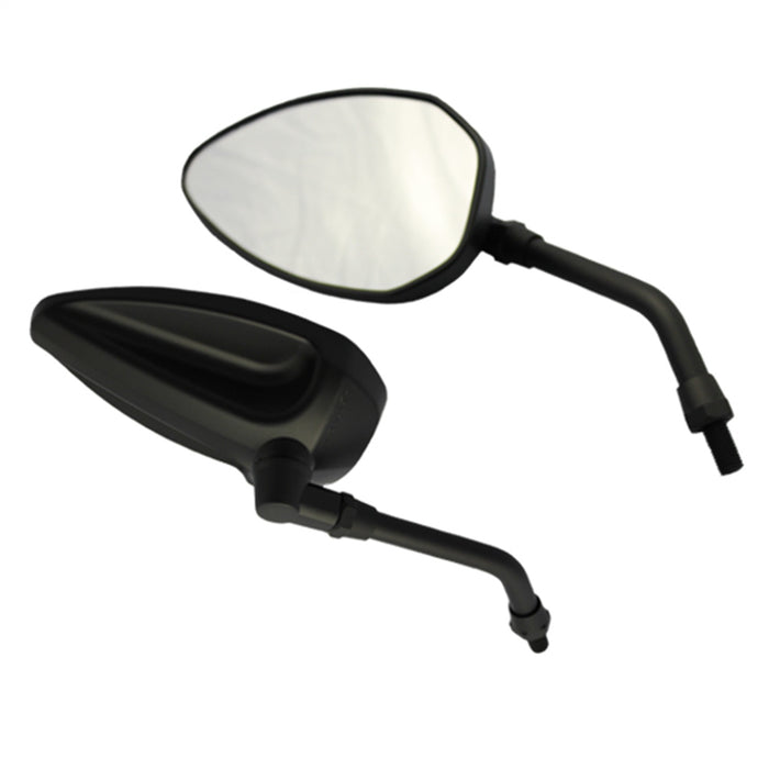 Cipa USA 01934 Motorcycle Economy Mirror Kit; Black [Left And Right Side]; - Truck Part Superstore