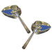 Cipa USA 01946 Motorcycle Mirror Kit; Ultra Blue On Chrome [Left And Right Side]; - Truck Part Superstore