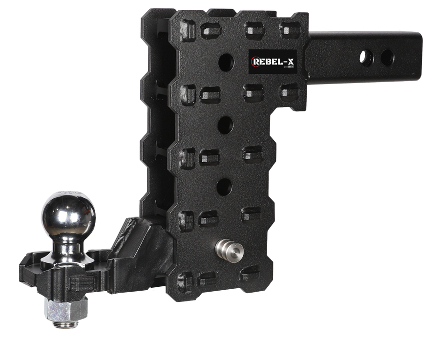 GEN-Y Hitch GH-13054X PHANTOM-X 2" Hollow Shank 7" Drop .7K TW 7K Hitch & GH-13051X Platinum Ball - Truck Part Superstore