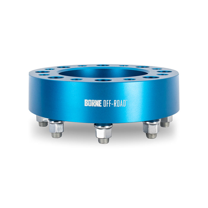 Mishimoto BNWS-002-500BL Wheel Spacers, 8X170, 125mm Center Bore, M14 X 1.5, 2.00-in Thick, Blue - Truck Part Superstore
