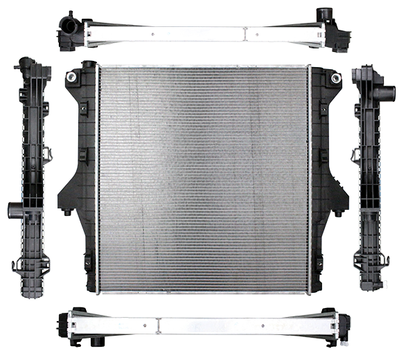 Northern Radiator CR2711 Plastic Tank Radiator - 27 X 29 1/4 X 1 5/8 Core For Diesel Applications - Truck Part Superstore
