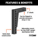 CURT 17123 Weight Distribution Shank (2in. Shank; 7in. Drop; 10-1/2in. Rise) - Truck Part Superstore