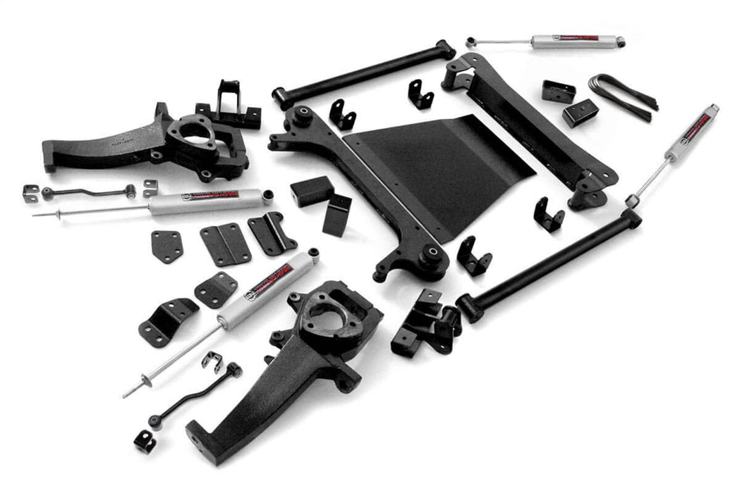 Rough Country 380.20 Suspension Lift Kit w/Shocks; 4 in. Lift; - Truck Part Superstore
