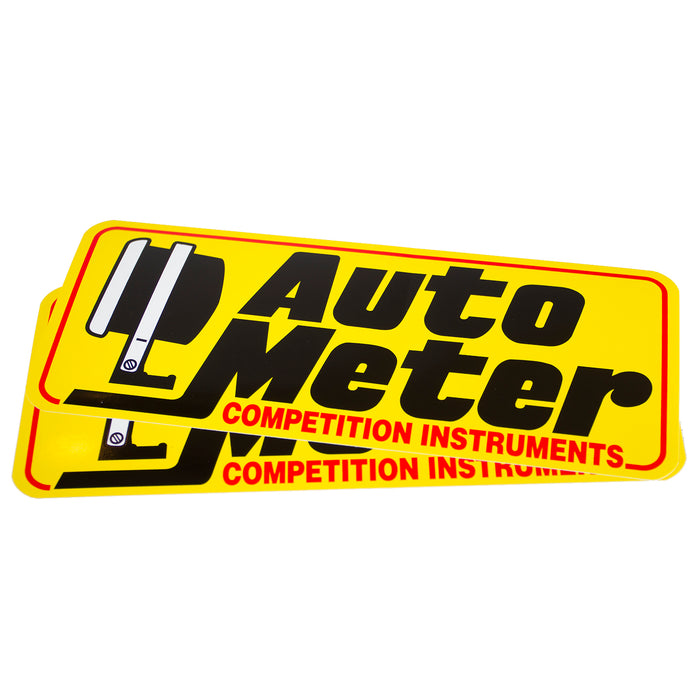 AutoMeter 0207 Decal,Contingency,Yellow,Competition Instruments - Truck Part Superstore