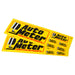 AutoMeter 0208 Decal Sheet, Mini-Assorted, Yellow, Competition Instruments - Truck Part Superstore