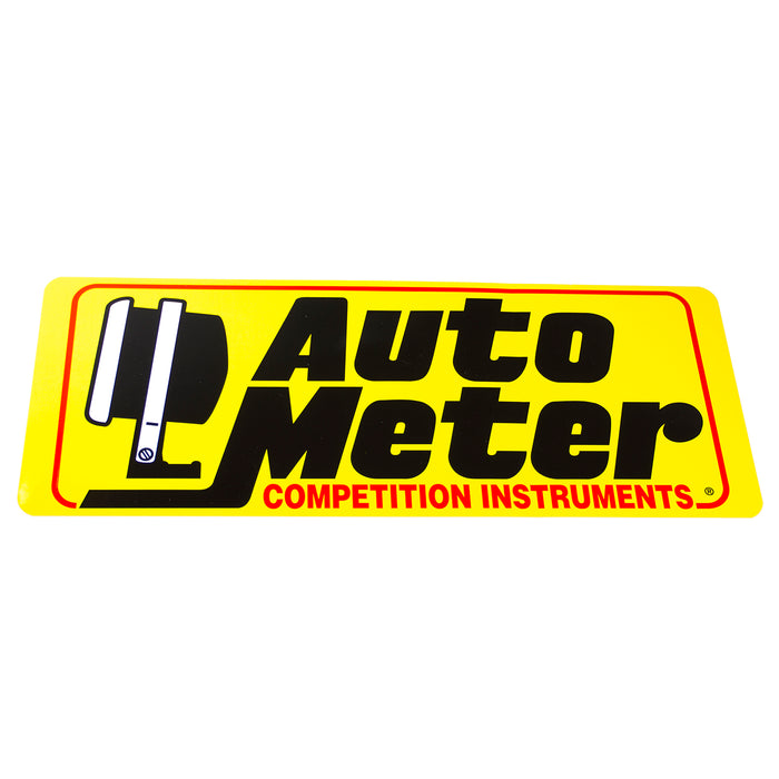 AutoMeter 0209 Decal,Large (16" L),Yellow,Competition Instruments - Truck Part Superstore