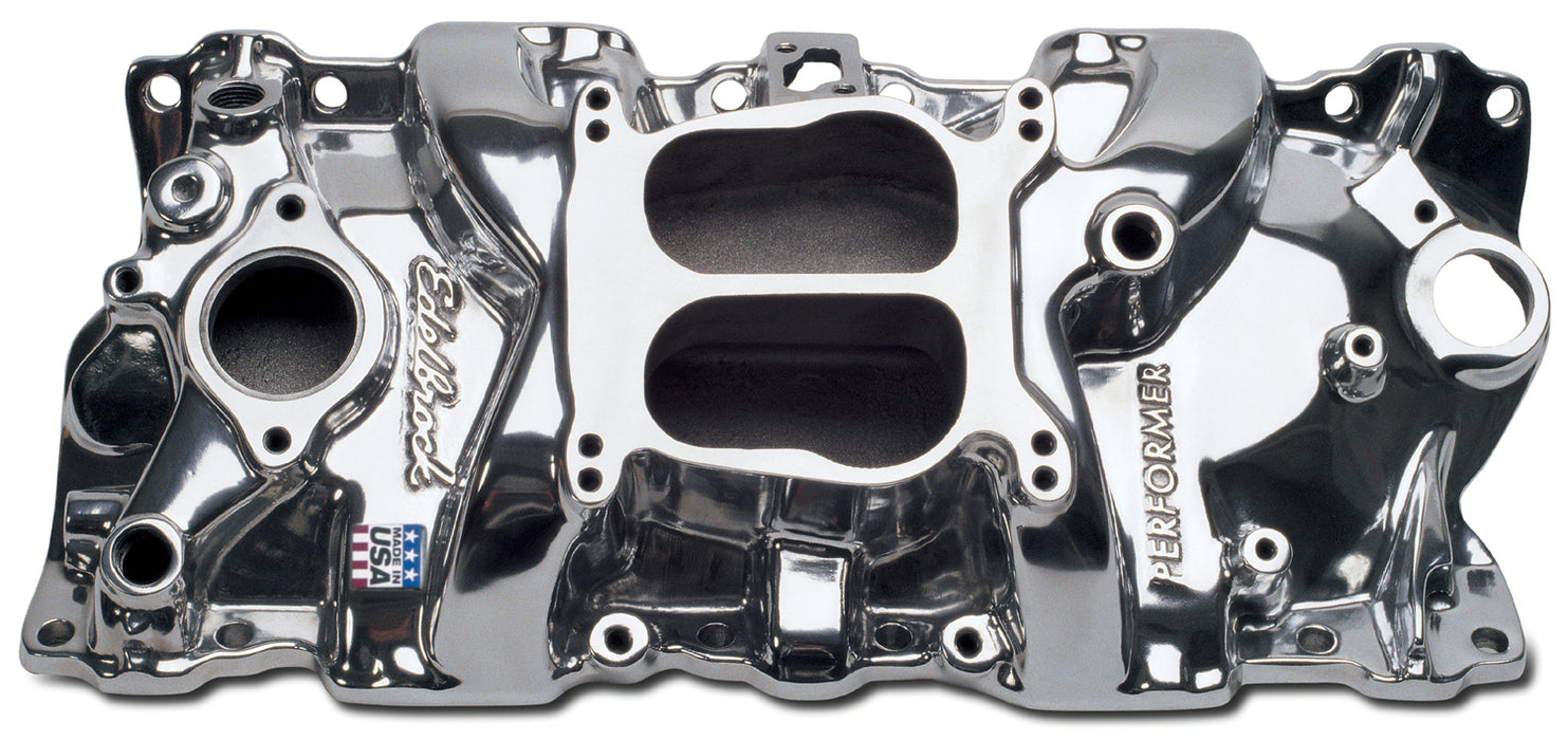 Edelbrock 21011 Edelbrock Performer Intake Manifold For Chevrolet 262-400 Small-Block V8 - Truck Part Superstore