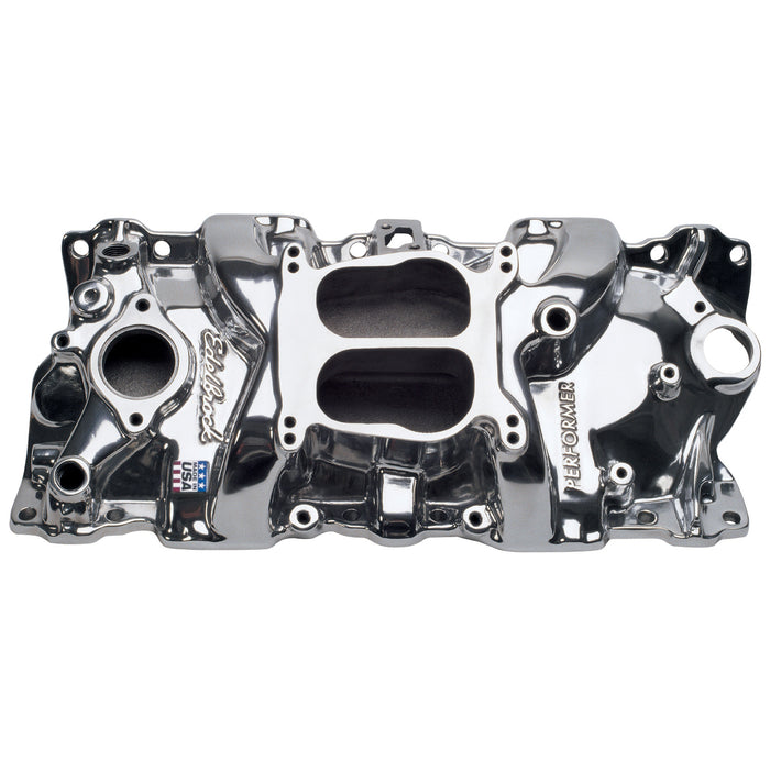 Edelbrock 21011 Edelbrock Performer Intake Manifold For Chevrolet 262-400 Small-Block V8 - Truck Part Superstore