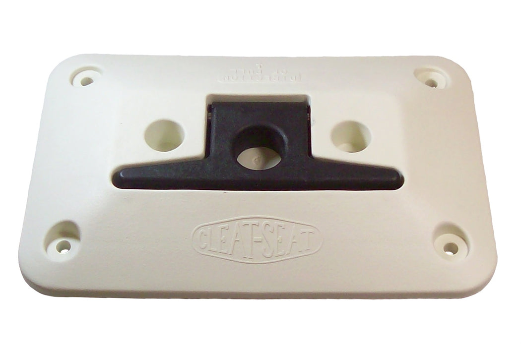 Cipa USA 02101 Cleat Seat; 6.5 in. x 10 in. Retractable; White w/Black Cleat; - Truck Part Superstore