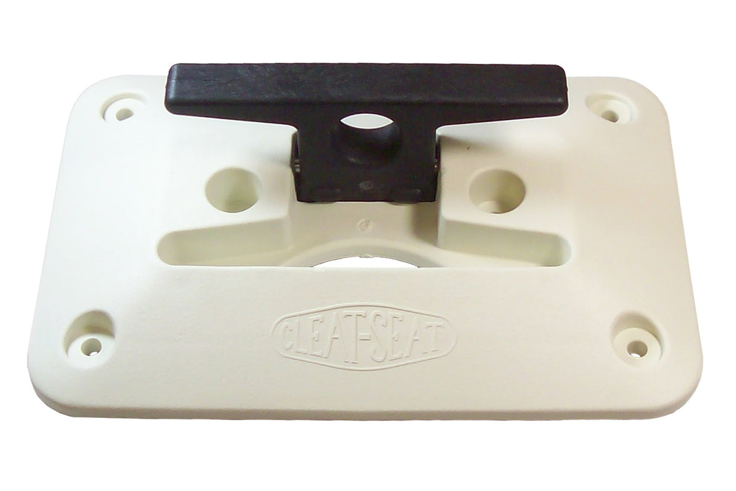 Cipa USA 02101 Cleat Seat; 6.5 in. x 10 in. Retractable; White w/Black Cleat; - Truck Part Superstore