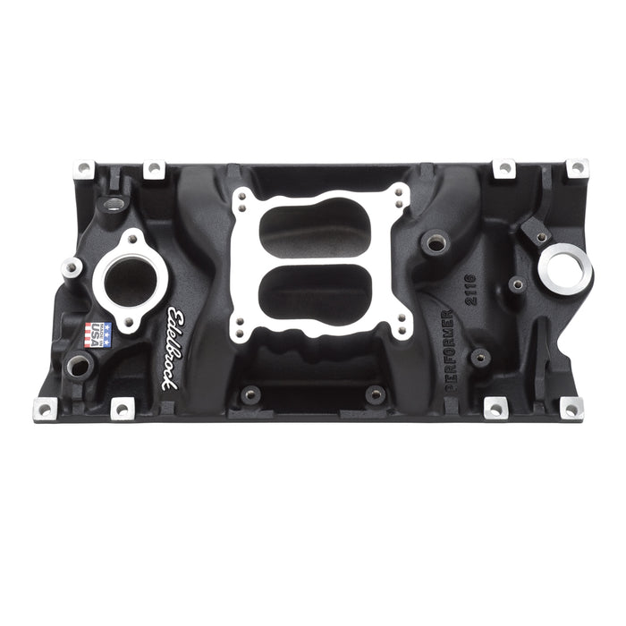 Edelbrock 21163 Edelbrock Performer Vortec Intake Manifold For Chevrolet 262-400 Small-Block V8 - Truck Part Superstore