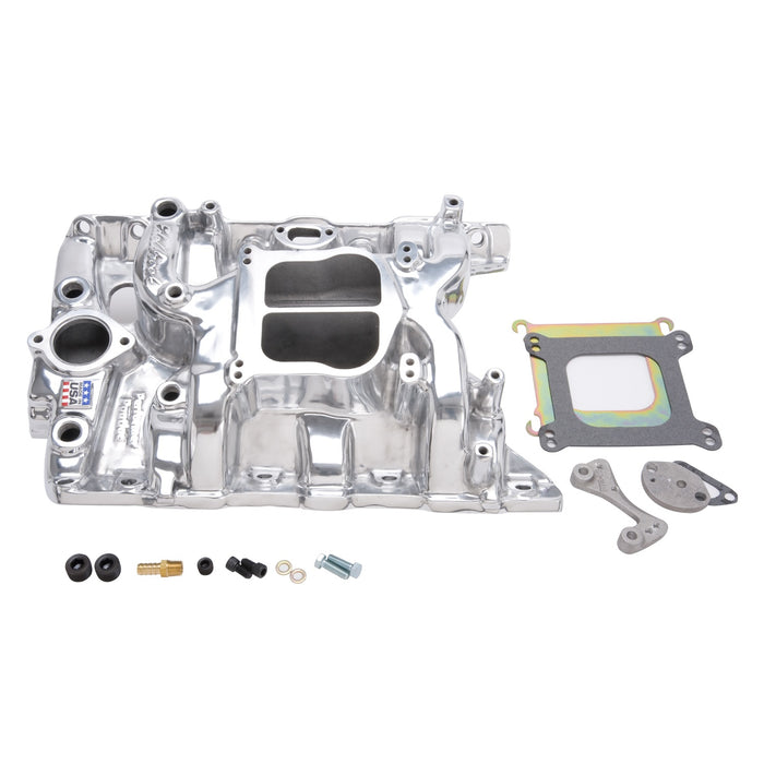 Edelbrock 21561 Edelbrock Performer Pontiac Intake Manifold for Pontiac 326-455 V8 - Truck Part Superstore