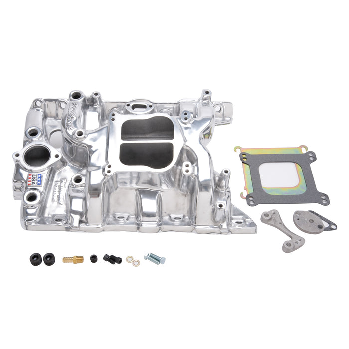 Edelbrock 21561 Edelbrock Performer Pontiac Intake Manifold for Pontiac 326-455 V8 - Truck Part Superstore