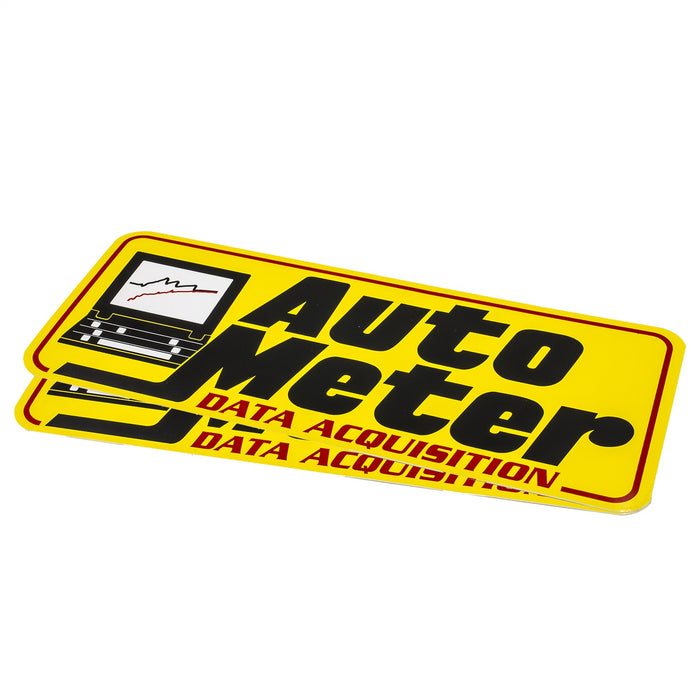 AutoMeter 0216 DECAL; CONTINGENCY; YELLOW; DATA ACQUISITION - Truck Part Superstore