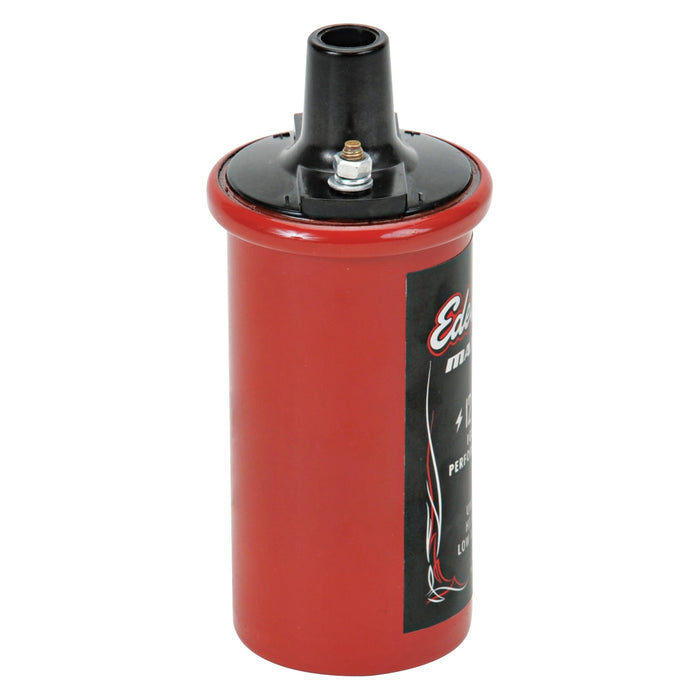 Edelbrock 22739 Universal 12V cannister-style w/primary resistance 1.4 ohms output of 42000V. - Truck Part Superstore