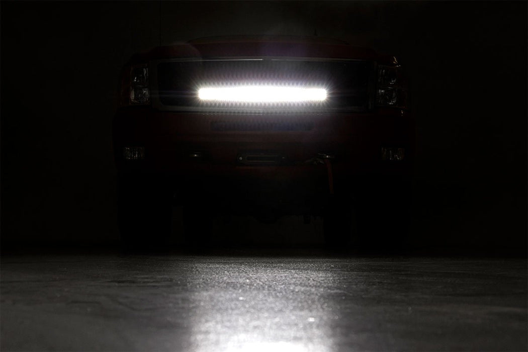 Rough Country 70196 Chevrolet Mesh Grille w/30 Inch Dual Row Black Series LED 07-13 Silverado 1500 Rough Country - Truck Part Superstore