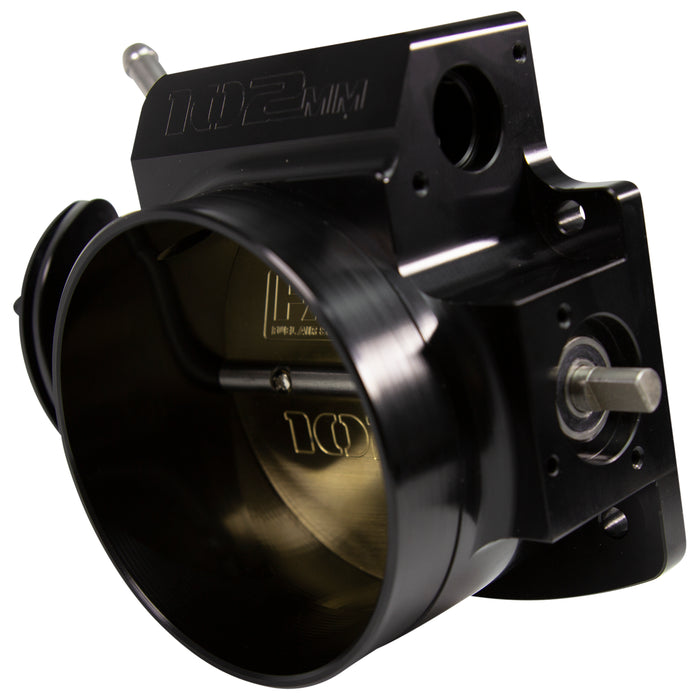 FAST 54106 Black Big Mouth Billet 102mm Big Mouth Throttle Body for GM LS w/o Sensors - Truck Part Superstore