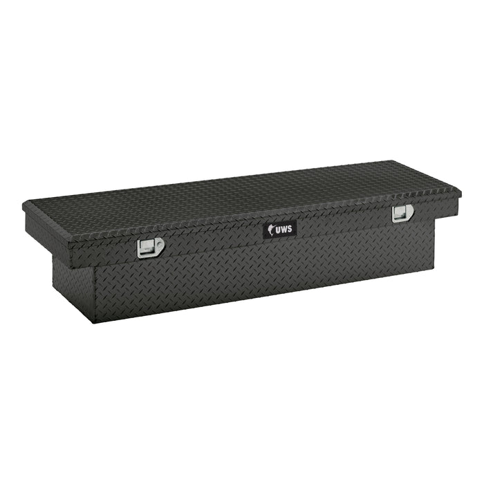 UWS TBS-60-BLK Gloss Black Aluminum 60in. Crossover Truck Tool Box (LTL Shipping Only) - Truck Part Superstore