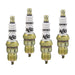 ACCEL 0276S-4 U-Groove Spark Plug Header Plug; Standard; Shorty Plug For Headers; 4 Pack; - Truck Part Superstore