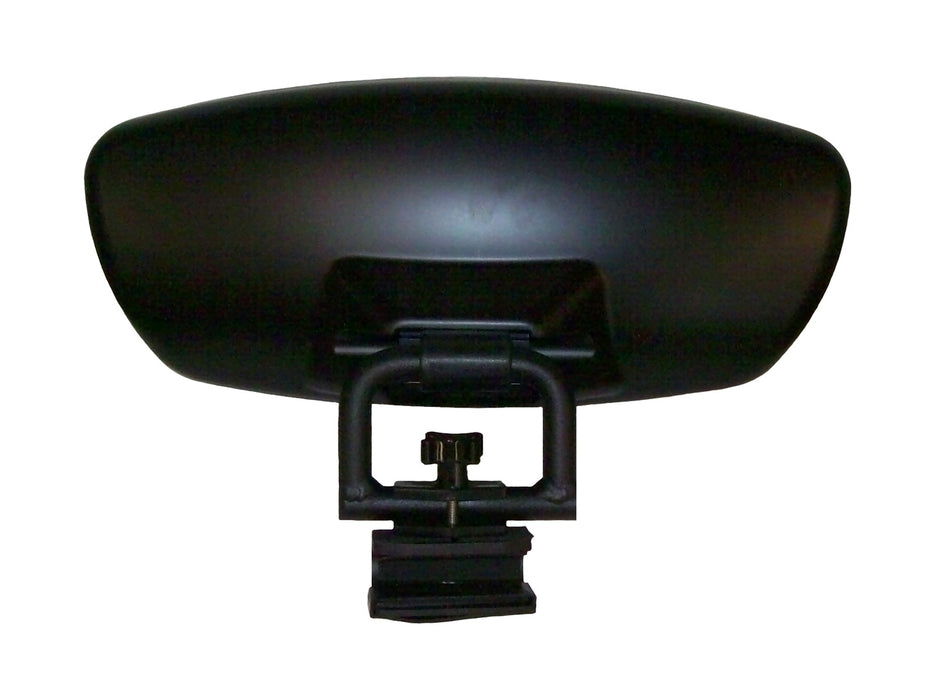 Cipa USA 02874 Wave Series Boat Mirror; 7 in. x 17 in.; Black; w/Round Bracket; - Truck Part Superstore