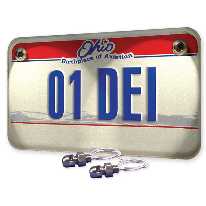 Design Engineering 30310 LED Lite N Boltz™ License Plate Lighting Kit; 2 pc.; Polished; - Truck Part Superstore