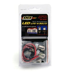 Design Engineering 30301 LED Lite N Boltz™ License Plate Lighting Kit; 4 pc.; Satin; - Truck Part Superstore