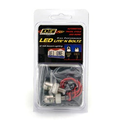 Design Engineering 30302 LED Lite N Boltz™ License Plate Lighting Kit; 2 pc.; Satin; - Truck Part Superstore