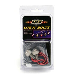 Design Engineering 30303 LED Lighted Button Head Boltz; 2 Pack; White; - Truck Part Superstore