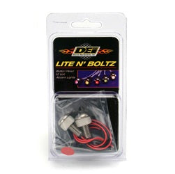 Design Engineering 30304 LED Lighted Button Head Boltz; 2 Pack; Red; - Truck Part Superstore