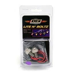 Design Engineering 30308 LED Lighted Button Head Boltz; 2 Pack; Purple; - Truck Part Superstore