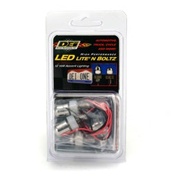 Design Engineering 30309 LED Lite N Boltz™ License Plate Lighting Kit; 4 pc.; Polished; - Truck Part Superstore