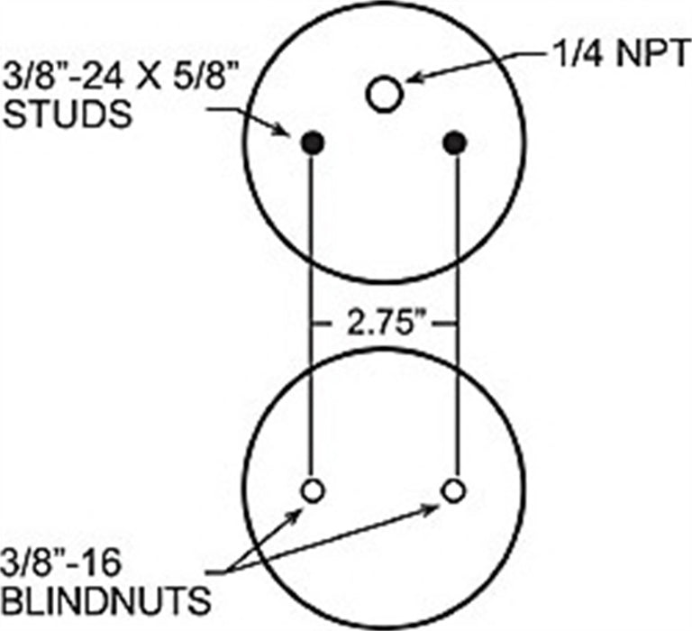 Firestone Ride-Rite 0335 Replacement Bellow; For Use w/Kit PN[2070/2085]; - Truck Part Superstore