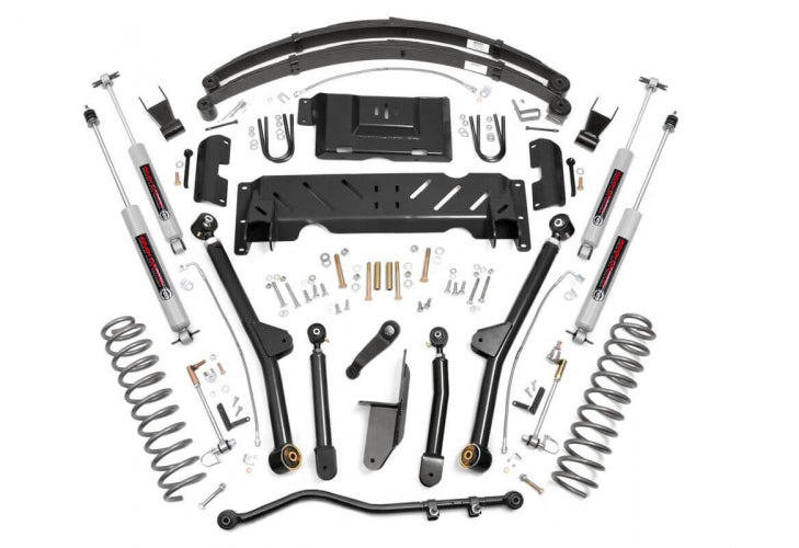 Rough Country 61822 6.5 Inch Jeep Long Arm Suspension Lift System 84-01 XJ Cherokee-2.5L/4.0L/NP242 Rough Country - Truck Part Superstore