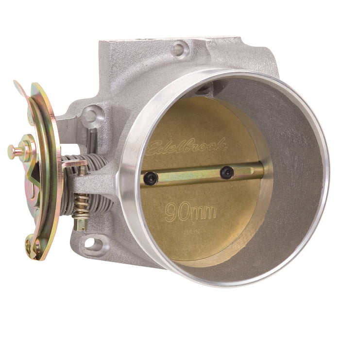 Edelbrock 38640 THROTTLE BODY VICTOR UNIVERSAL LS1 90MM MINUS TPS/IAC - Truck Part Superstore