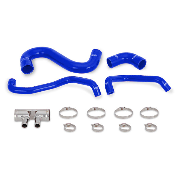 Mishimoto MMHOSE-MUS8-15LBL Ford Mustang GT Silicone Lower Radiator Hose, 2015+ , Blue - Truck Part Superstore