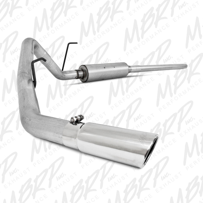 MBRP S5200AL 3 Inch Cat Back Exhaust System Single Side Aluminized Steel For 04-08 Ford F-150 4.6/5.4L Extended Cab/Crew Cab Short Bed MBRP - Truck Part Superstore