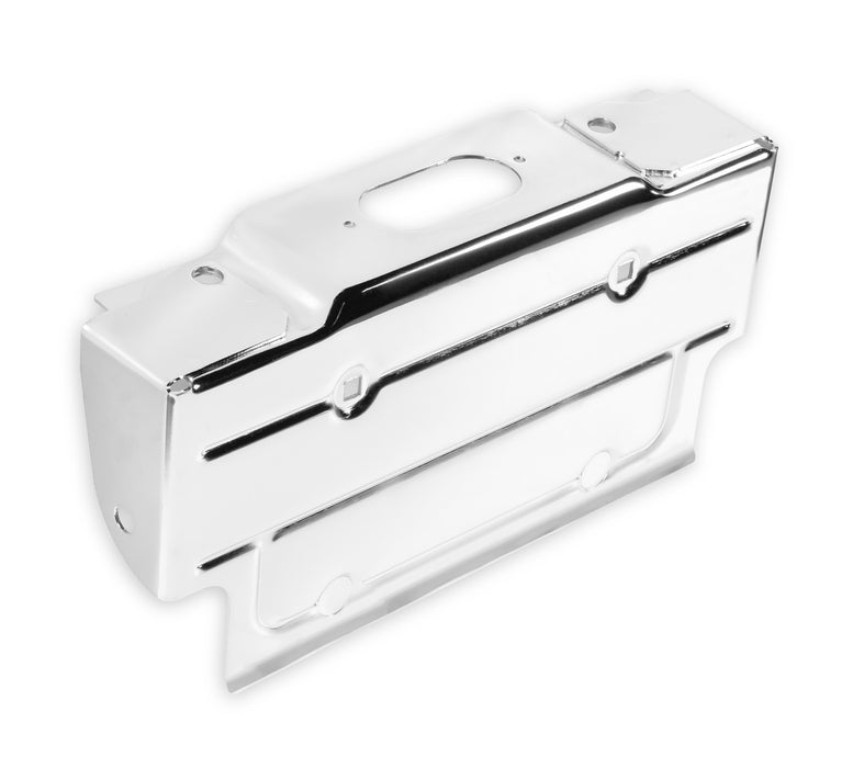 Holley 04-123 License Plate Bracket; Rear; Chrome Plated; - Truck Part Superstore