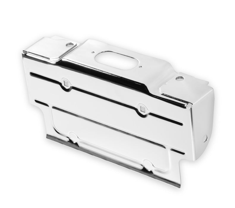 Holley 04-123 License Plate Bracket; Rear; Chrome Plated; - Truck Part Superstore